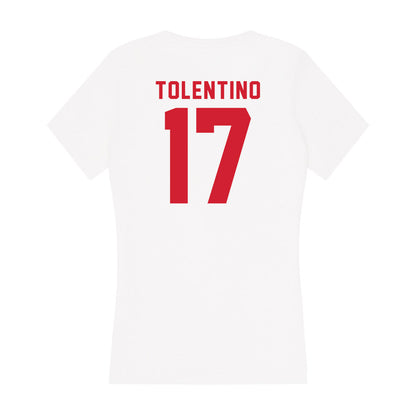 NC State - NCAA Men's Soccer : Caden Tolentino - Women's V-Neck T-Shirt-1