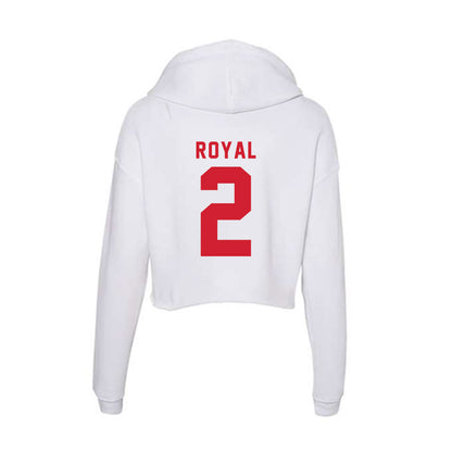 NC State - NCAA Football : Ronnie Royal - Women's Crop Fleece Hoodie-1