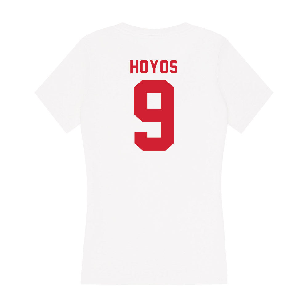 NC State - NCAA Men's Soccer : Santiago Hoyos - Women's V-Neck T-Shirt-1