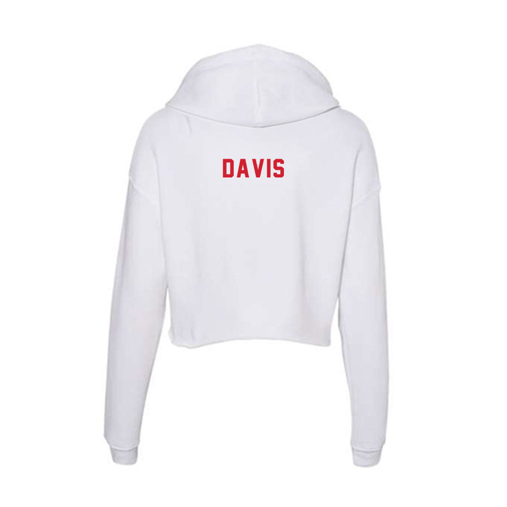 NC State - NCAA Cheerleading : Reagan Davis - Women's Crop Fleece Hoodie-1