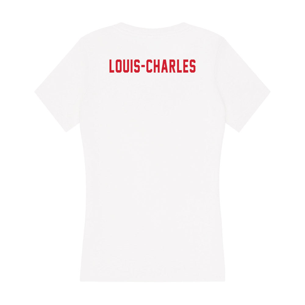 NC State - NCAA Cheerleading : Christophe Louis-Charles - Women's V-Neck T-Shirt-1