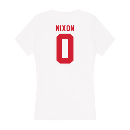 NC State - NCAA Baseball : Luke Nixon - Women's V-Neck T-Shirt-1