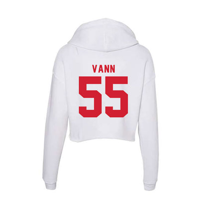 NC State - NCAA Football : Rylan Vann - Women's Crop Fleece Hoodie-1