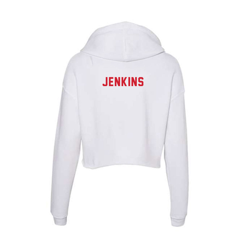NC State - NCAA Women's Track & Field : Audrey Jenkins - Women's Crop Fleece Hoodie-1