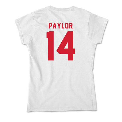 NC State - NCAA Football : Jonathan Paylor - Soft Style Women’s T-Shirt-1