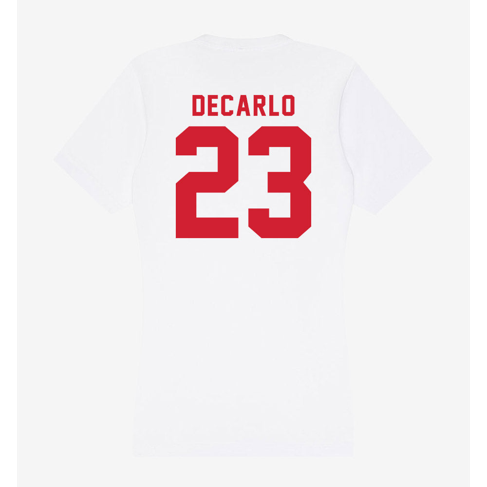 NC State - NCAA Baseball : Vincent DeCarlo - Women's V-Neck T-Shirt-1