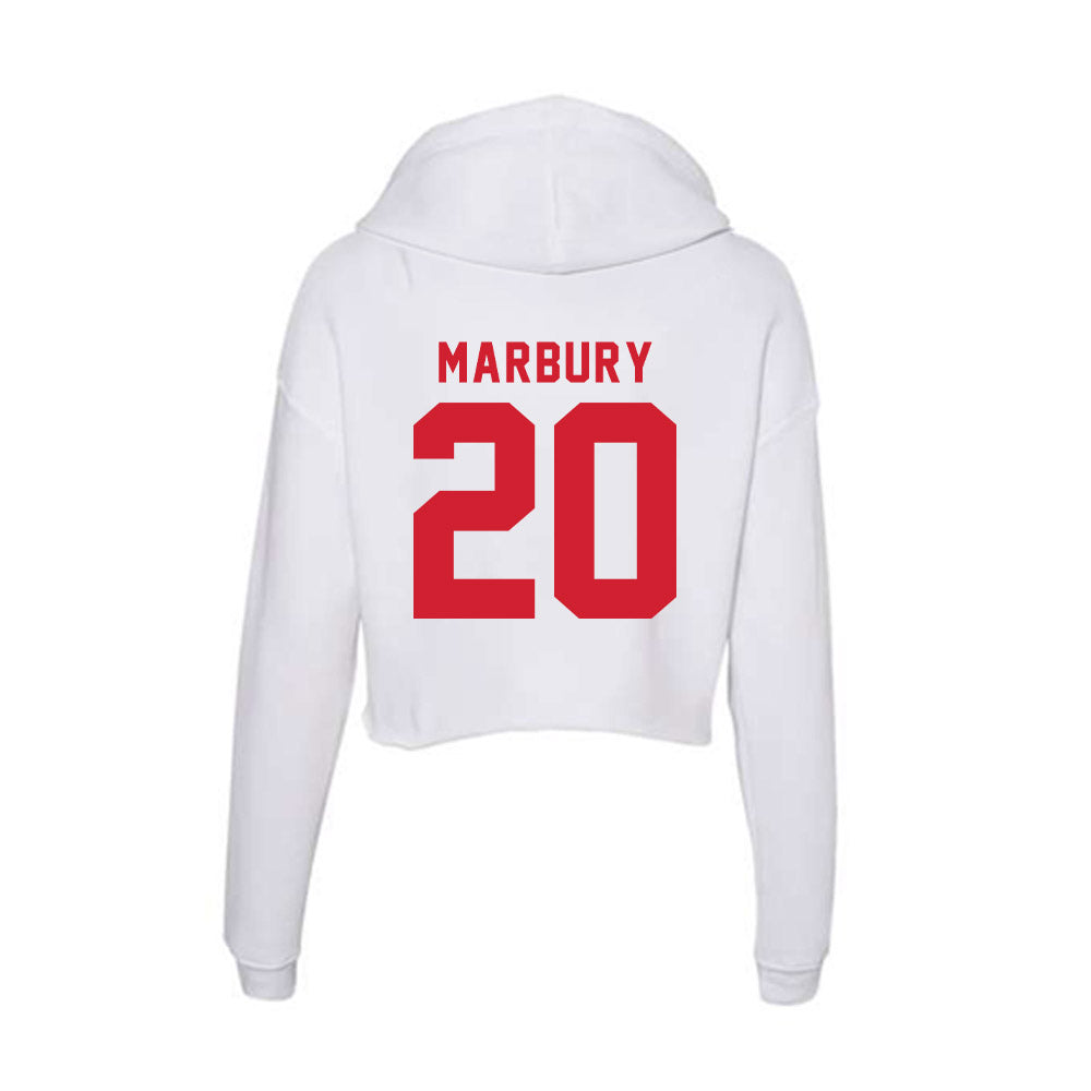 NC State - NCAA Softball : MaKayla Marbury - Women's Crop Fleece Hoodie-1