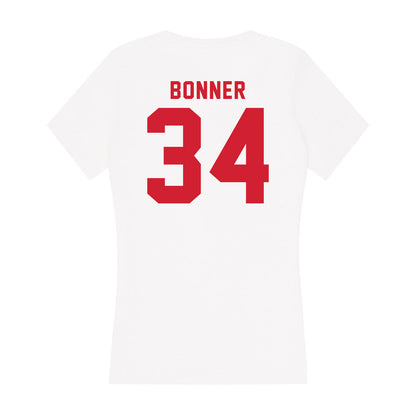 NC State - NCAA Football : Kamal Bonner - Women's V-Neck T-Shirt-1