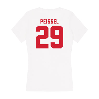 NC State - NCAA Baseball : Julien Peissel - Women's V-Neck T-Shirt-1