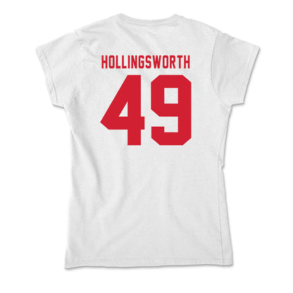 NC State - NCAA Football : Aiden Hollingsworth - Soft Style Women’s T-Shirt-1