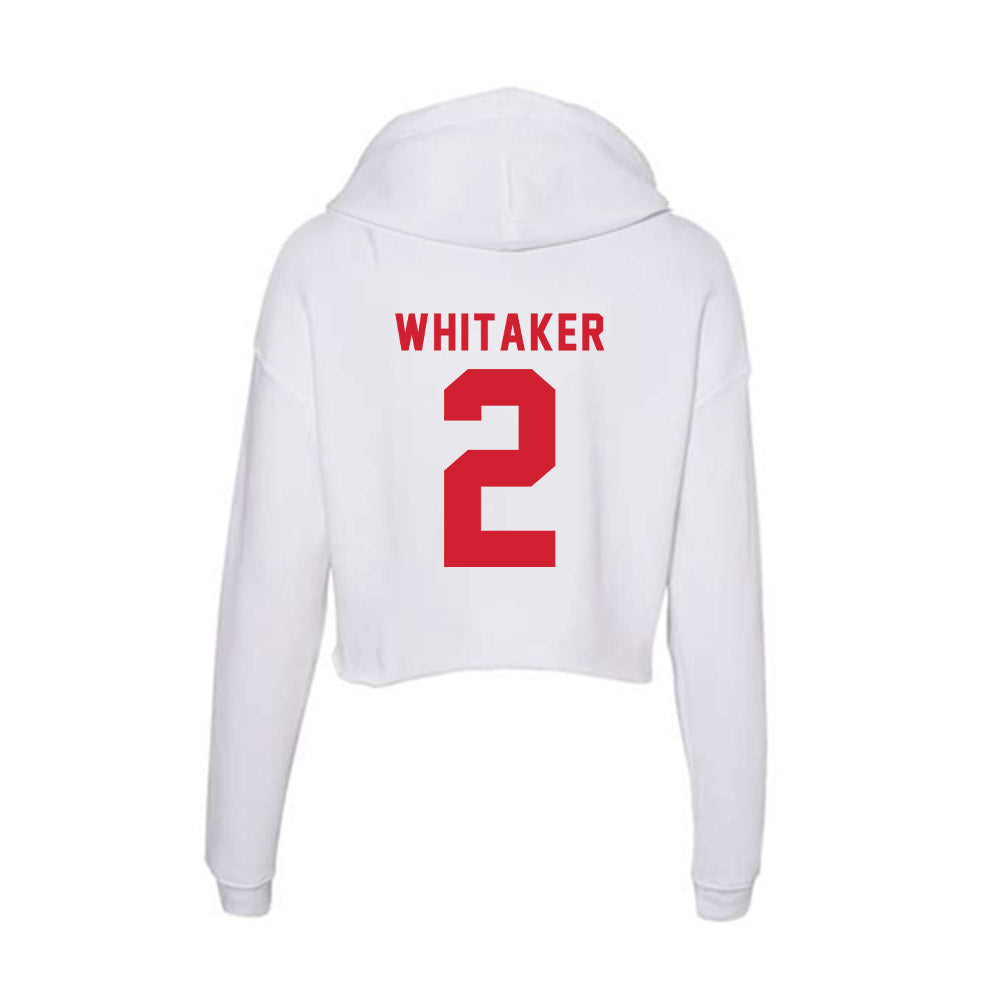 NC State - NCAA Softball : Ellington Whitaker - Women's Crop Fleece Hoodie-1