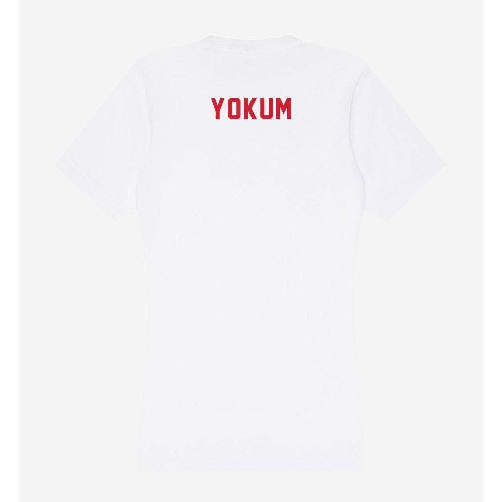 NC State - NCAA Wrestling : Brad Yokum - Women's V-Neck T-Shirt-1