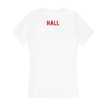 NC State - NCAA Women's Gymnastics : Maddie Hall - Women's V-Neck T-Shirt-1