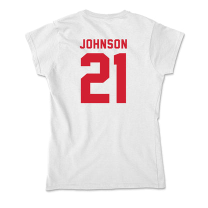 NC State - NCAA Football : Jamel Johnson - Soft Style Women’s T-Shirt-1