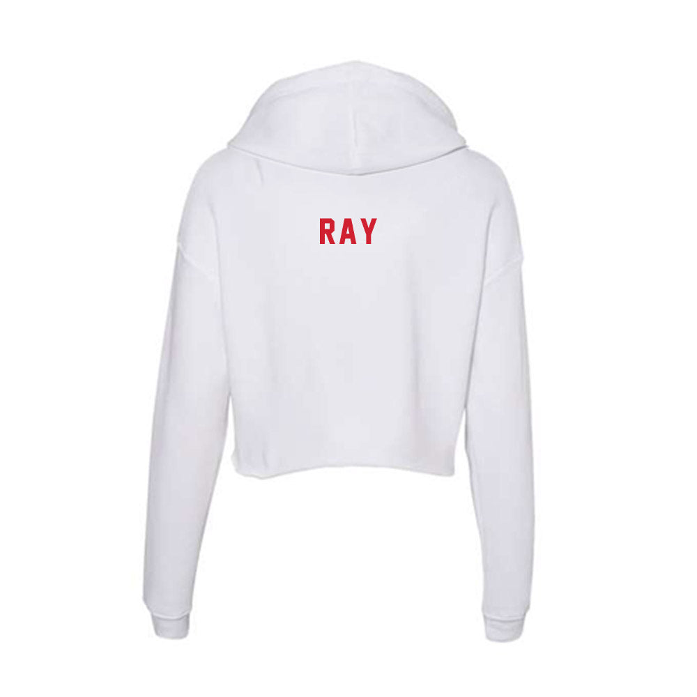 NC State - NCAA Women's Track & Field : Jada Ray - Women's Crop Fleece Hoodie-1