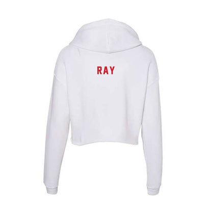 NC State - NCAA Women's Track & Field : Jada Ray - Women's Crop Fleece Hoodie-1