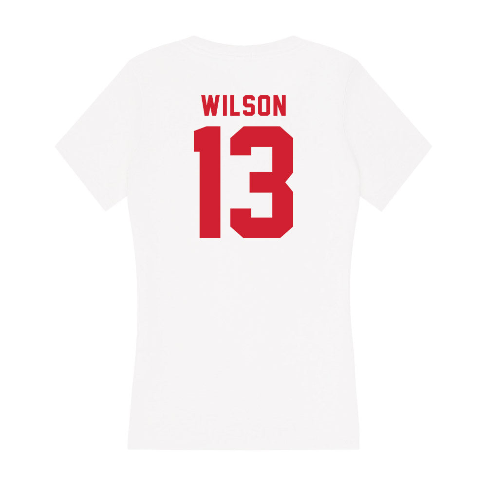 NC State - NCAA Softball : Gabi Wilson - Women's V-Neck T-Shirt-1