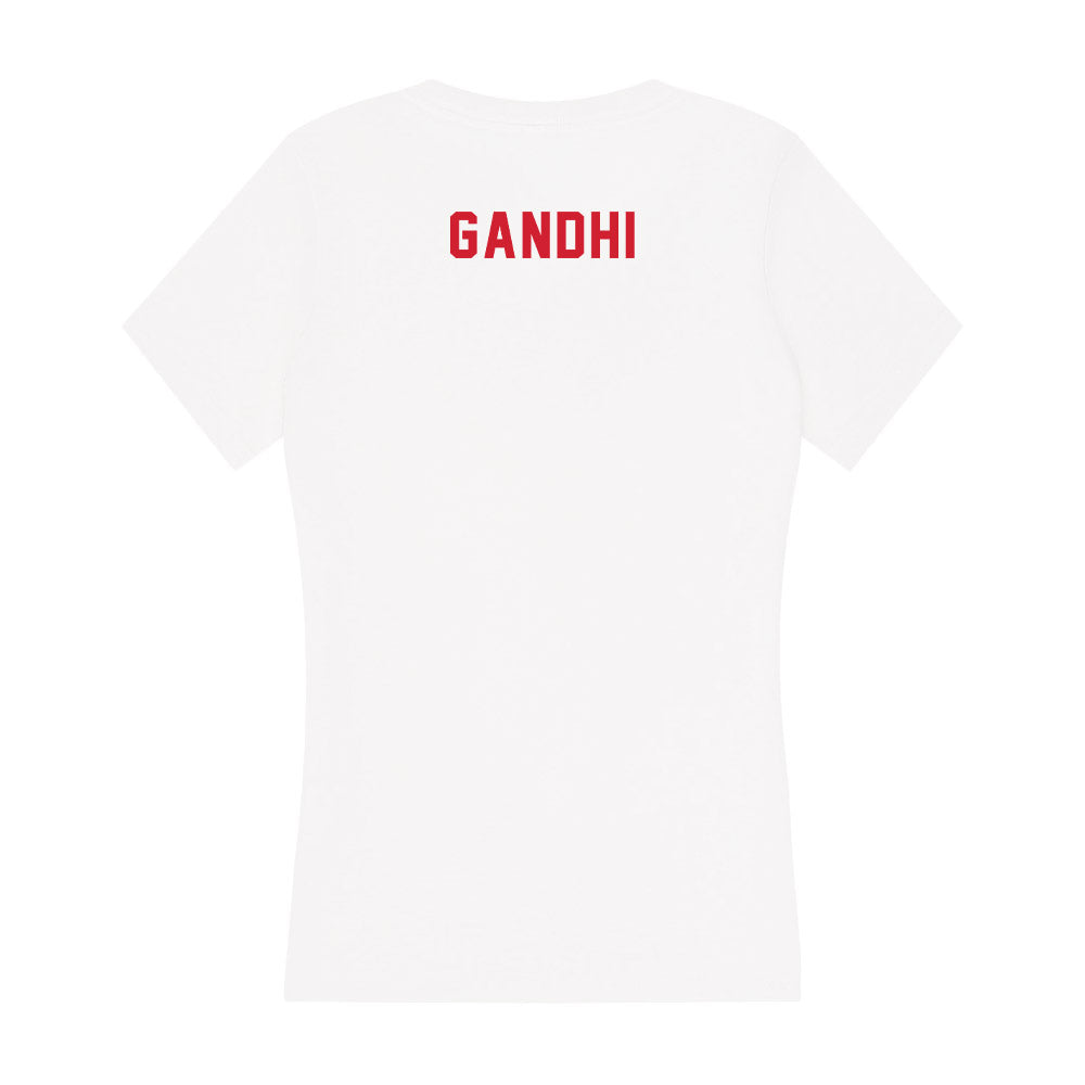 NC State - NCAA Women's Gymnastics : Raina Gandhi - Women's V-Neck T-Shirt-1