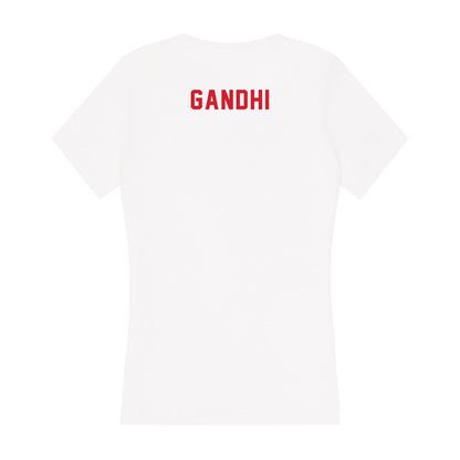 NC State - NCAA Women's Gymnastics : Raina Gandhi - Women's V-Neck T-Shirt-1