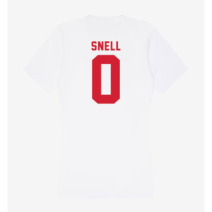 NC State - NCAA Men's Basketball : Jordan Snell - Women's V-Neck T-Shirt-1