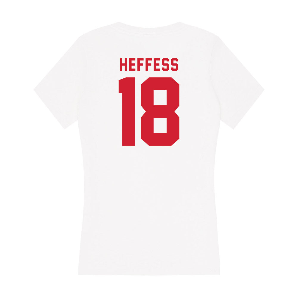 NC State - NCAA Men's Soccer : Isaac Heffess - Women's V-Neck T-Shirt-1