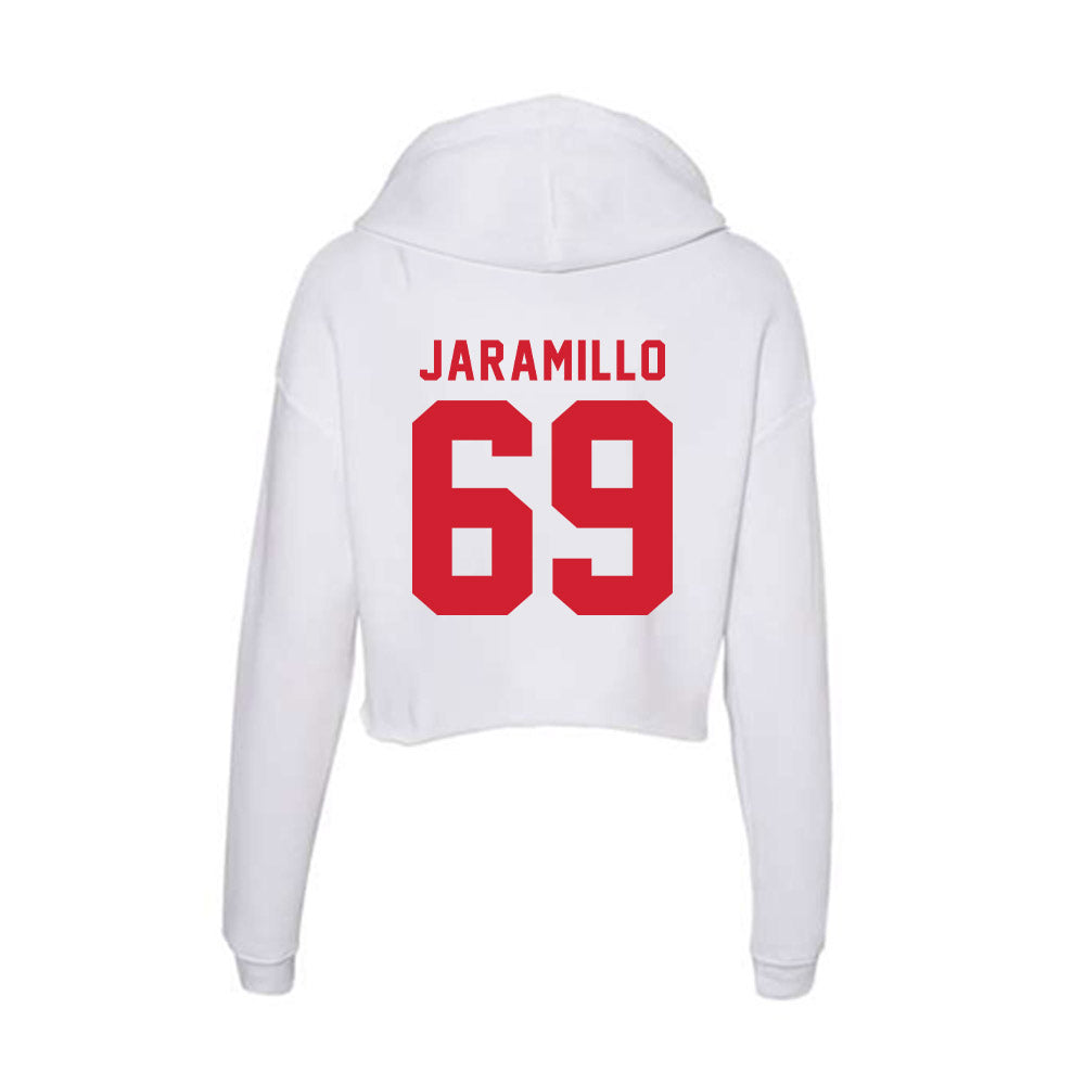 NC State - NCAA Football : Dawson Jaramillo - Women's Crop Fleece Hoodie-1