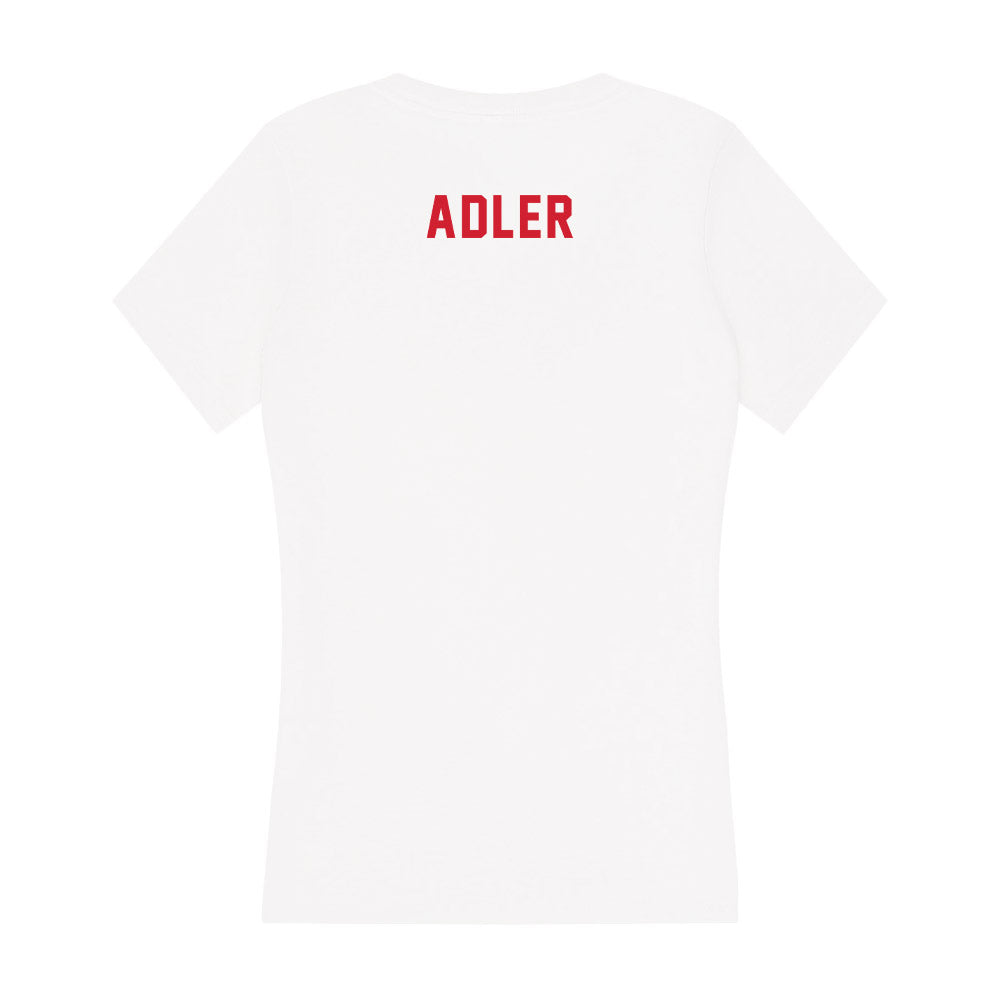 NC State - NCAA Women's Gymnastics : Meg Adler - Women's V-Neck T-Shirt-1