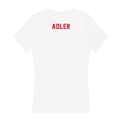NC State - NCAA Women's Gymnastics : Meg Adler - Women's V-Neck T-Shirt-1