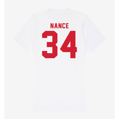 NC State - NCAA Baseball : Anderson Nance - Women's V-Neck T-Shirt-1