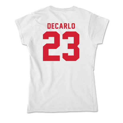 NC State - NCAA Baseball : Vincent DeCarlo - Soft Style Women’s T-Shirt-1