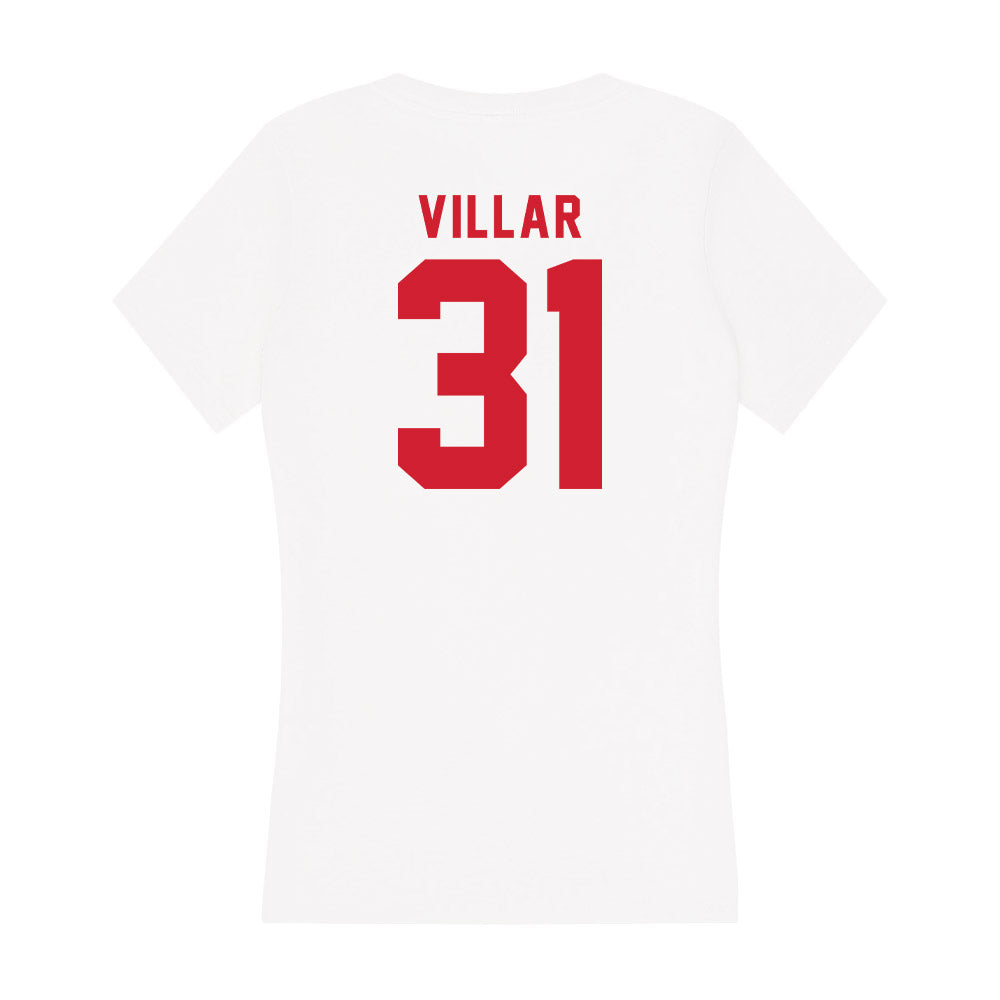 NC State - NCAA Women's Volleyball : Elaisa Villar - Women's V-Neck T-Shirt-1