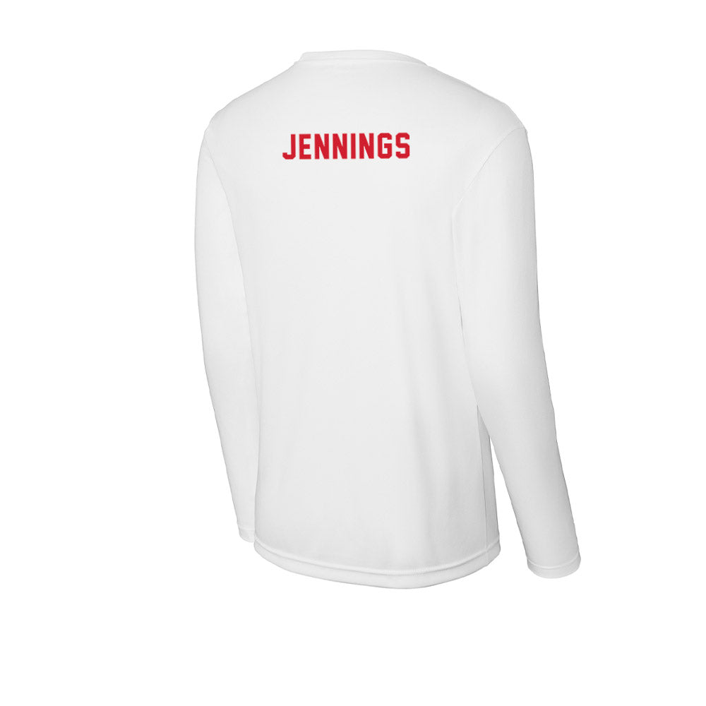 NC State - NCAA Women's Gymnastics : Macy Jennings - Performance Long Sleeve T-Shirt-1