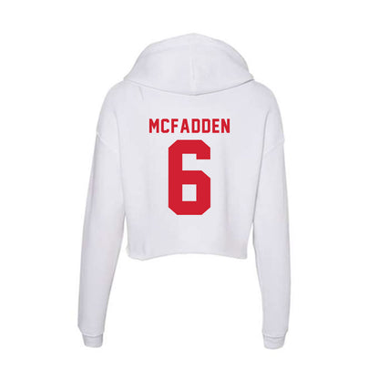 NC State - NCAA Women's Volleyball : Hailey McFadden - Women's Crop Fleece Hoodie-1