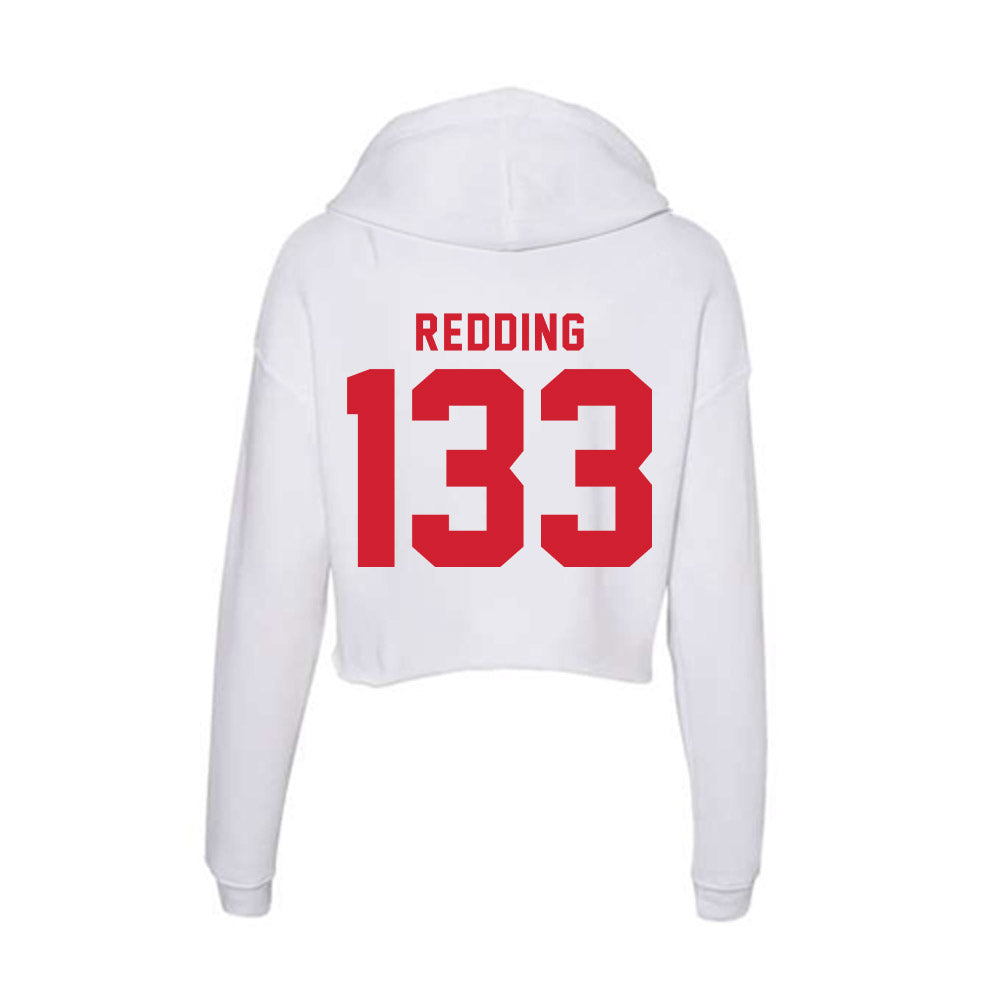 NC State - NCAA Wrestling : Zachary Redding - Women's Crop Fleece Hoodie-1