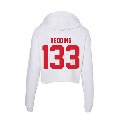 NC State - NCAA Wrestling : Zachary Redding - Women's Crop Fleece Hoodie-1