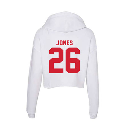 NC State - NCAA Football : Isiah Jones - Women's Crop Fleece Hoodie-1
