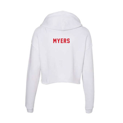 NC State - NCAA Women's Gymnastics : Ava Myers - Women's Crop Fleece Hoodie-1