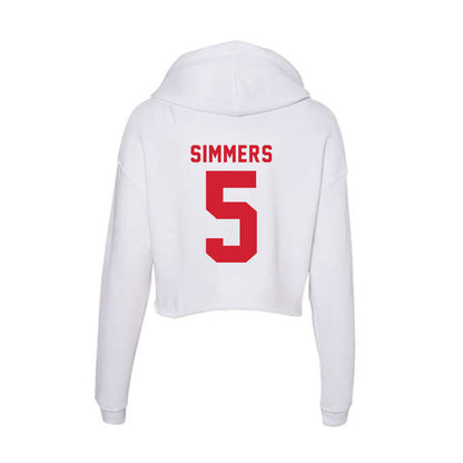NC State - NCAA Softball : Kendall Simmers - Women's Crop Fleece Hoodie-1