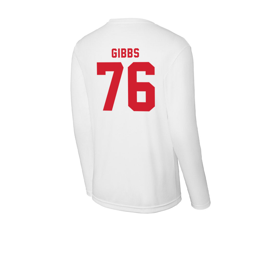 NC State - NCAA Football : Michael Gibbs - Activewear Long Sleeve T-Shirt-1