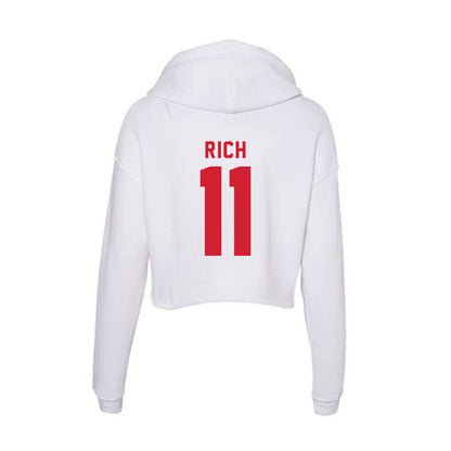 NC State - NCAA Women's Soccer : Eliza Rich - Women's Crop Fleece Hoodie-1