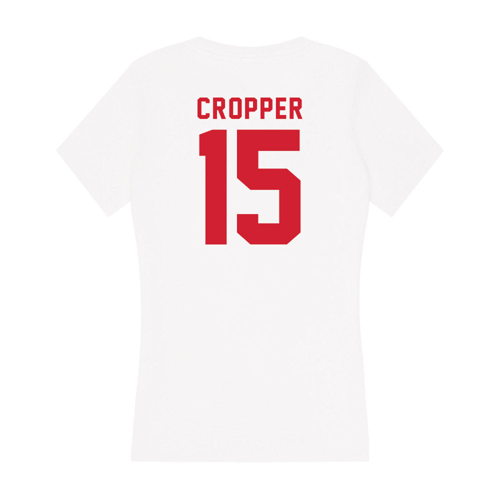 NC State - NCAA Women's Volleyball : Lily Cropper - Women's V-Neck T-Shirt-1