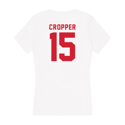 NC State - NCAA Women's Volleyball : Lily Cropper - Women's V-Neck T-Shirt-1