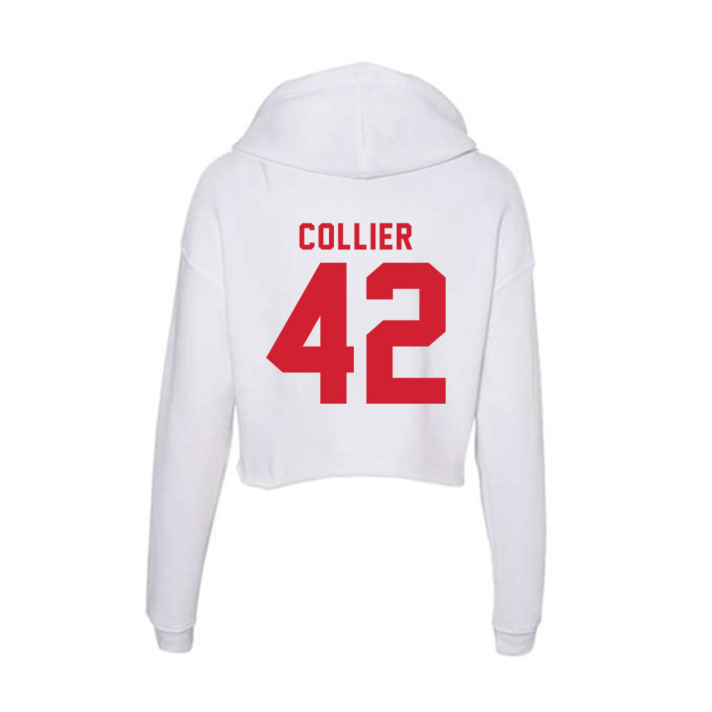 NC State - NCAA Women's Basketball : Mallory Collier - Women's Crop Fleece Hoodie-1