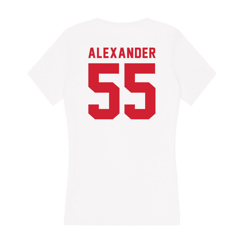 NC State - NCAA Football : Blair Alexander - Women's V-Neck T-Shirt-1