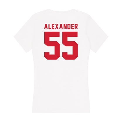 NC State - NCAA Football : Blair Alexander - Women's V-Neck T-Shirt-1