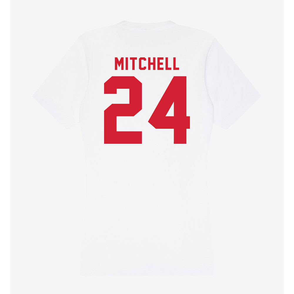 NC State - NCAA Baseball : Devin Mitchell - Women's V-Neck T-Shirt-1