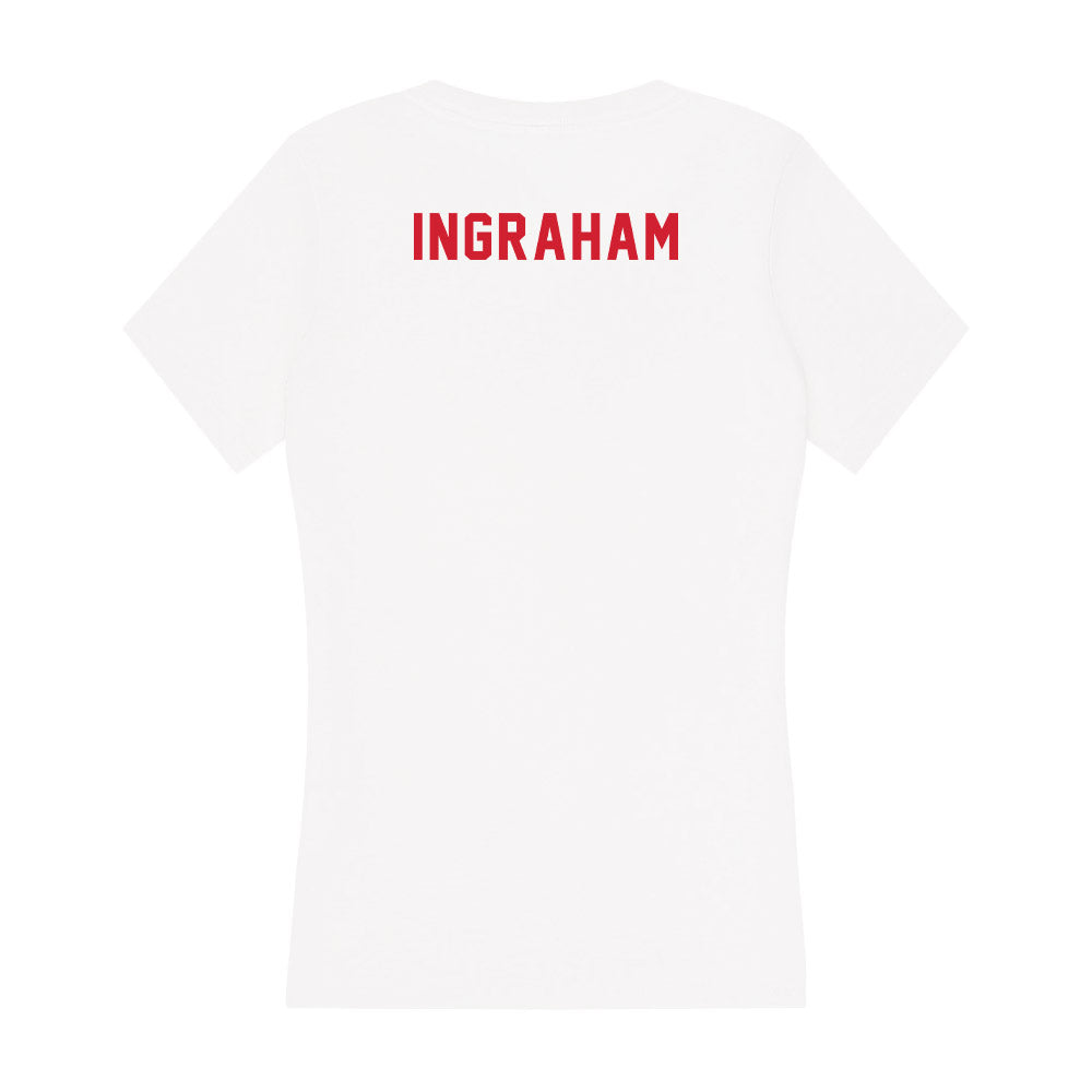 NC State - NCAA Women's Track & Field : Shauné Ingraham - Women's V-Neck T-Shirt-1