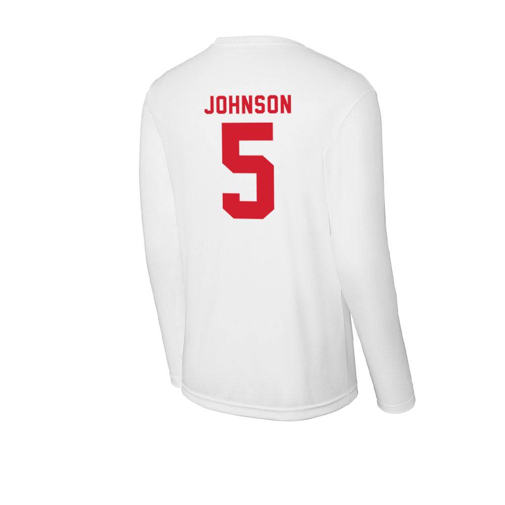 NC State - NCAA Baseball : Sherman Johnson - Activewear Long Sleeve T-Shirt-1