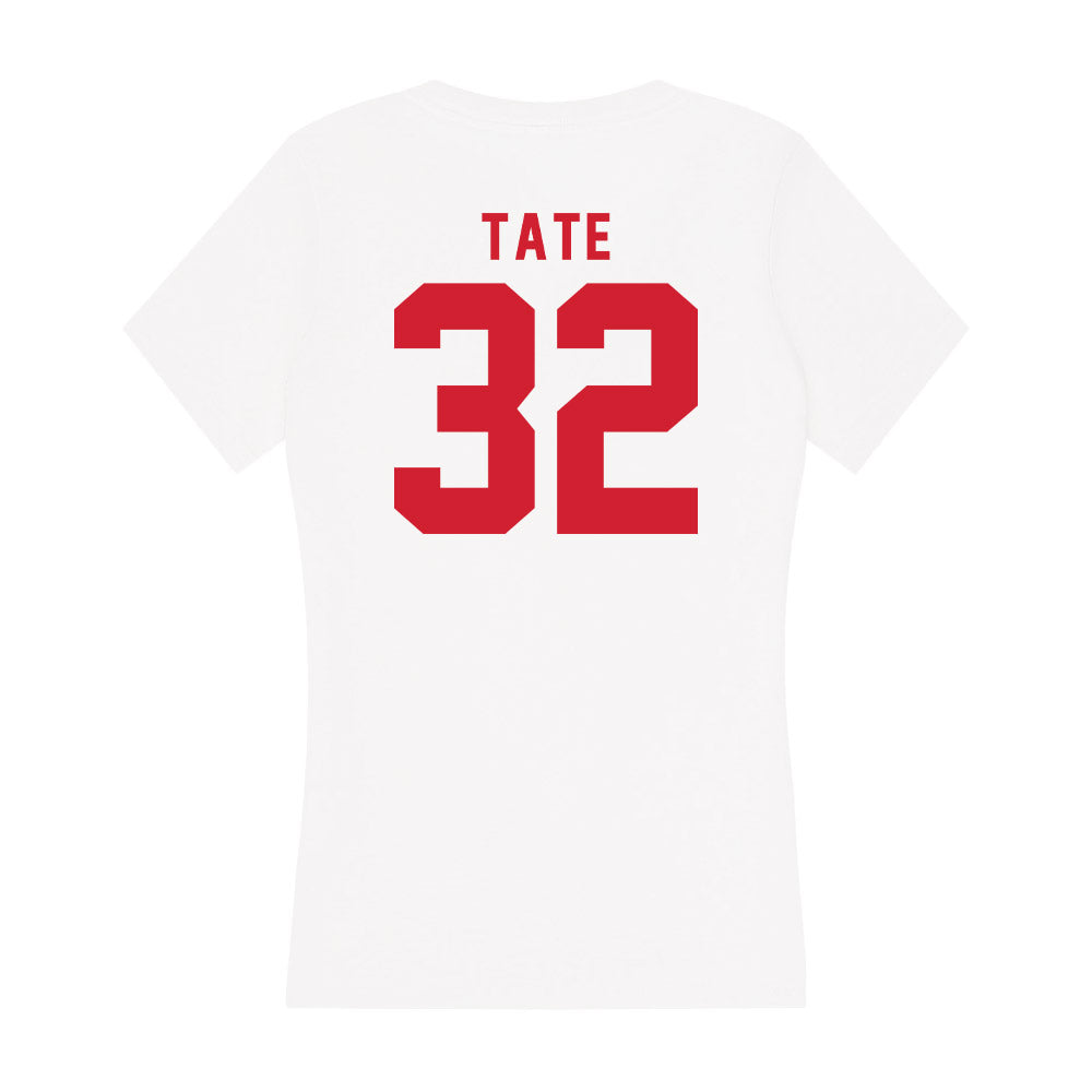 NC State - NCAA Football : Michael Tate - Women's V-Neck T-Shirt-1