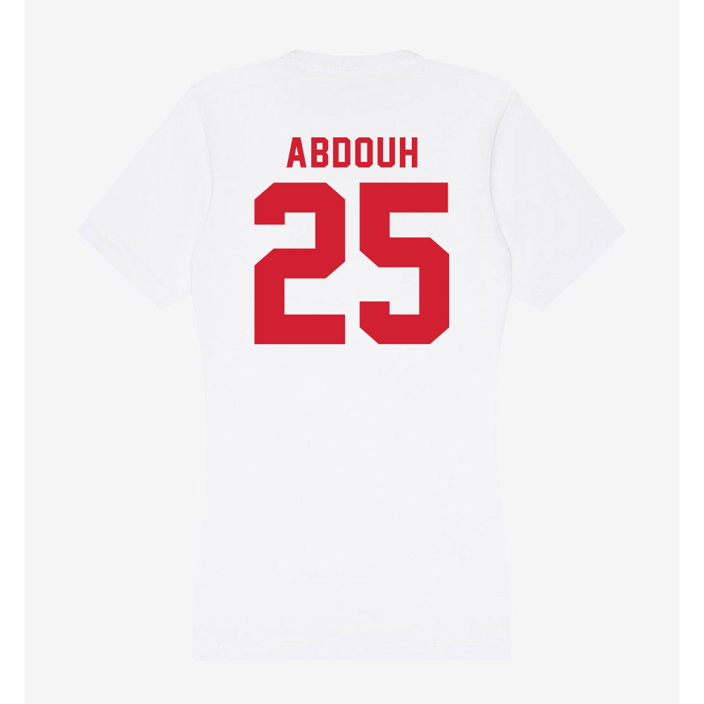 NC State - NCAA Men's Soccer : Adam Abdouh - Women's V-Neck T-Shirt-1